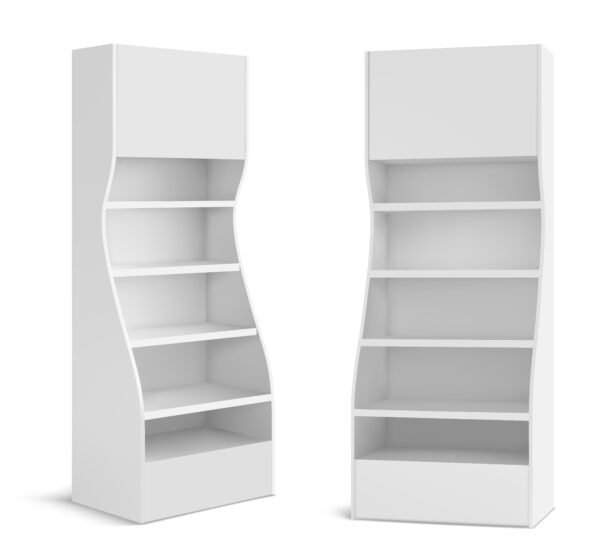 White POS Display Stand - Image 2